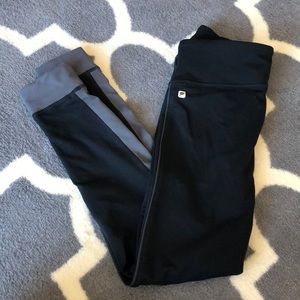 Fabletics super comfy black and grey leggings